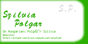 szilvia polgar business card